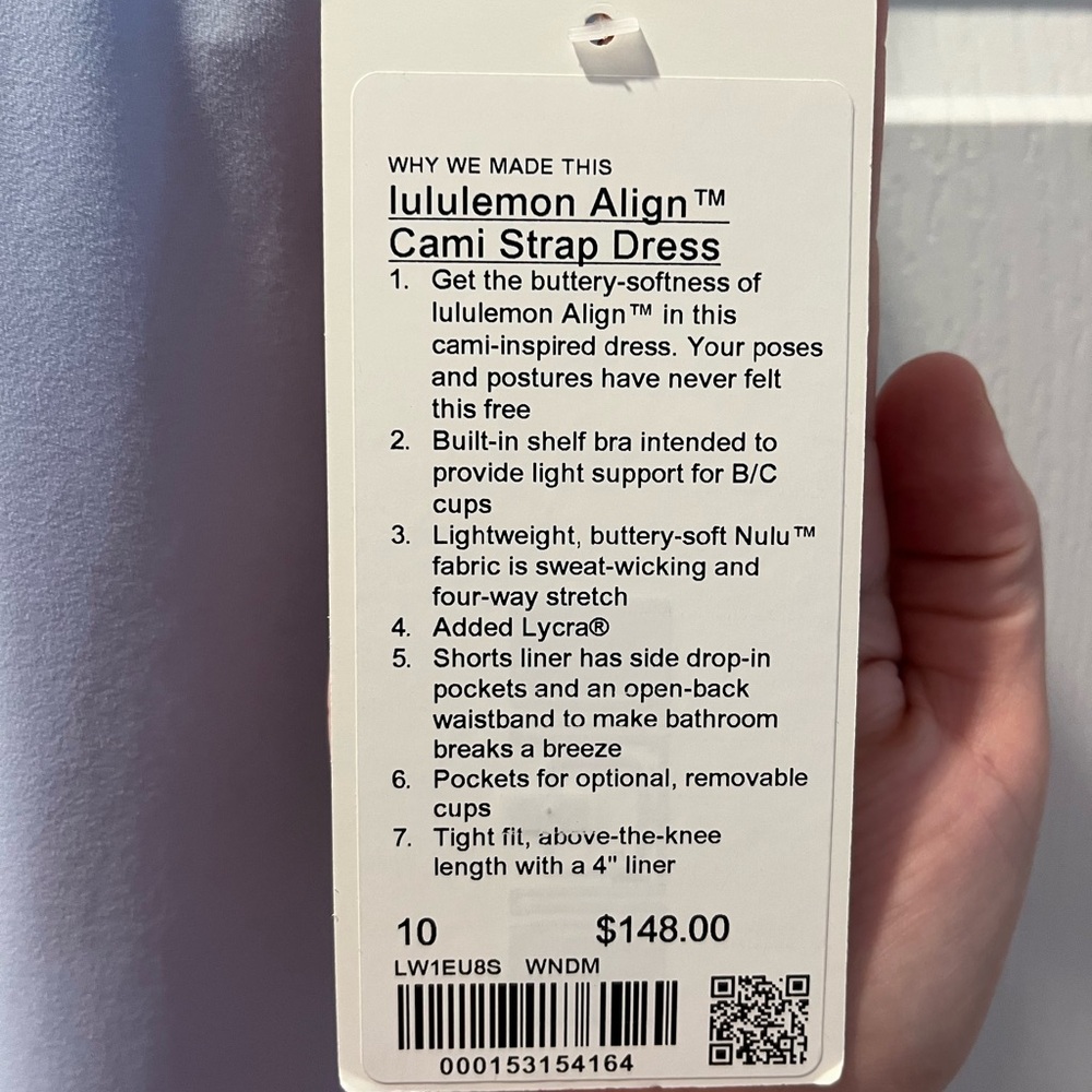 Lululemon Aligb Cami Strap Dress